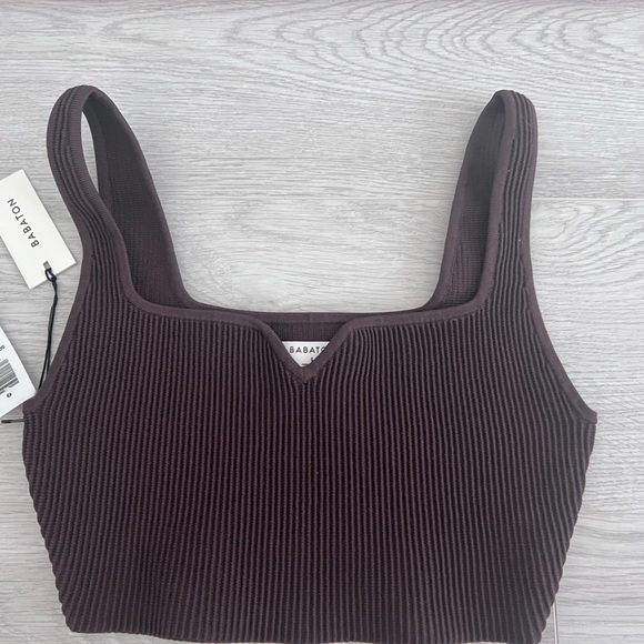 Aritzia Tops - BNWT - Sculpt Knit Notch Tank (S, brown)